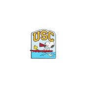 USC Trojans Blue Arch Snoopy Rowing with Megaphone Pin